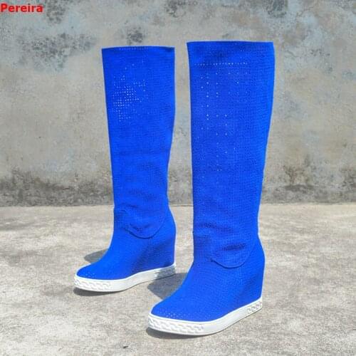 New Womens Long Boots Autumn Winter Knee-High Boots Fur Leather Fashion Ladies Shoes Ankle Boots