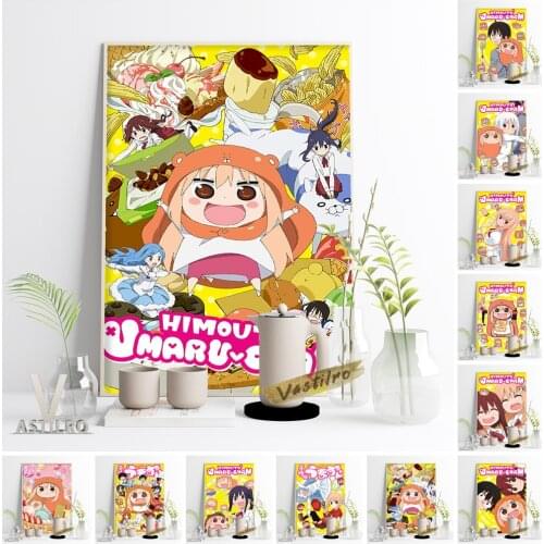 Hot Japanese Manga Himouto Umaru Chan Poster Cartoon Comic Anime Character Print Canvas Painting Kids Room Wall Decor Picture