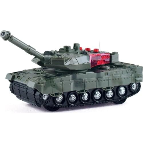 RC tank toy 4 Ch RC Tank Remote Control Vehicle High Simulation Battle Tank Model Christmas Gift Toys for Boys Children