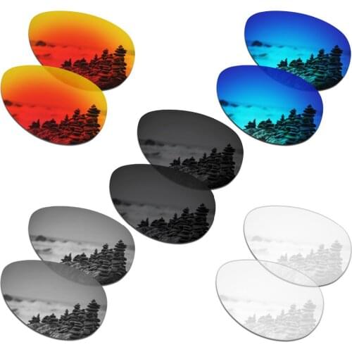 SmartVLT 5 Pairs Polarized Sunglasses Replacement Lenses for Oakley Feedback - 5 Colors