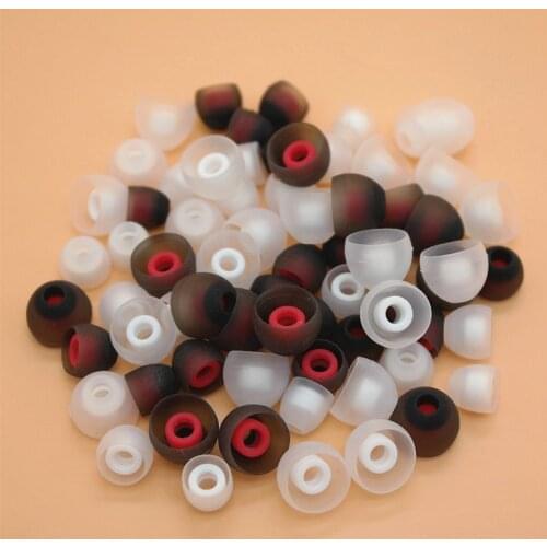 12pcs/lot replacement silicone ear tips buds earbuds eartips For headset sport headphone 4.0-6.0mm earphone