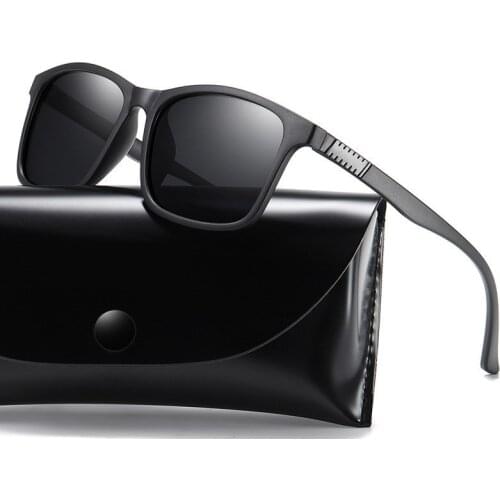 Fashion Men Polarized Sun Glasses Square Glasses Frame Classic Anti-Reflective Mirror Women Vintage Driving Sunglasses Uv400