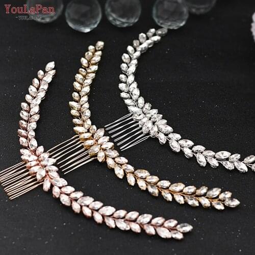 YouLaPan HP339 3 Color Rhinestone Wedding Hair Comb Trendy Bridal Hair Clips Hair accessories Hairband Bridesmaids Jewelry