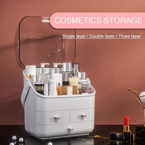 Makeup Organizer Drawer Cosmetic Storage Box Large Capacity Jewelry Nail Polish Makeup Container Portable Cosmetic Organizer Box