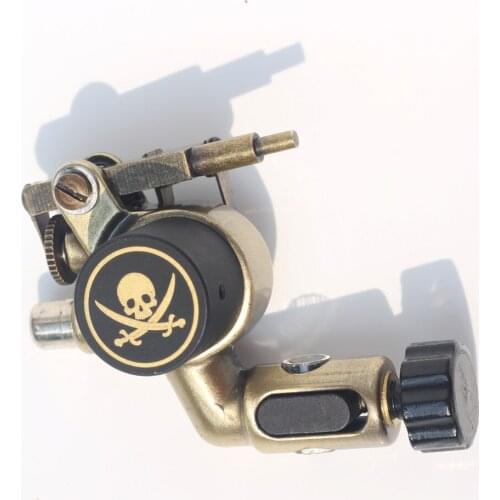 1pc Skull Style Tattoo Machine RCA Connector Rotary Tattoo Machine Liner And Shader Electric Tattoo Machine Rotary For Body Art