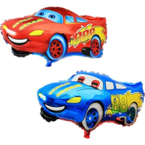 1pcs Lightning McQueen Cars Theme Birthday Party Decor Balloons Cartoon Red Car Balloons Kids Boys Toy Balloons