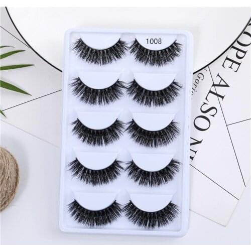 3 Pairs Natural False Eyelashes Fake Lashes Long Makeup 3d Mink Lashes Eyelash Extension Mink Eyelashes for Beauty Strip Lashes