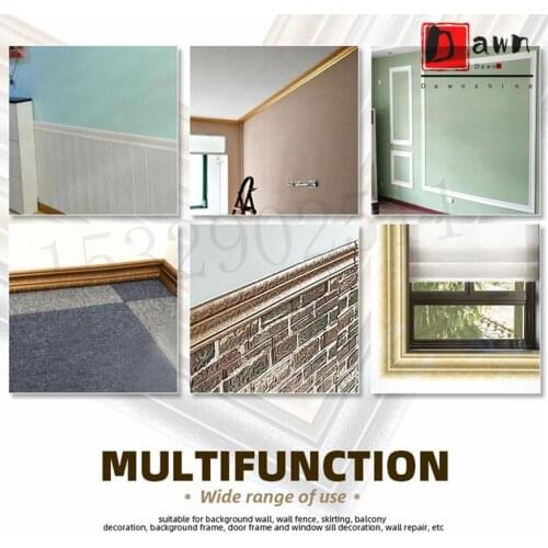 3D Self Adhesive PE Foam DIY Edge Strip Bedroom Top Corner Line Wall Sticker Border Embossing Waistline Home Decor Molding Trim