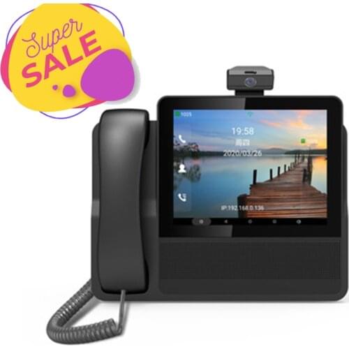 8 inch S09 Video Conference SIP Network PSTN Phone IP Phone Business Office Phone WiFi Function 3000mAh telephone landline