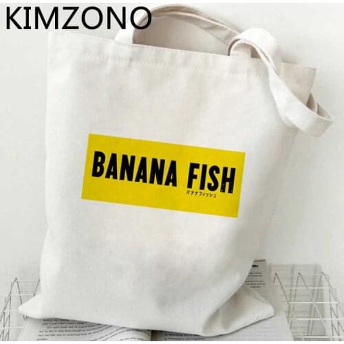 Banana Fish shopping bag grocery shopper recycle bag jute bag bag reciclaje sacola net bolsas reutilizables sac toile