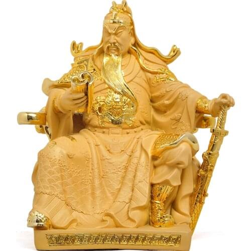 Wealth God Guan Gong Wu Cai Shen Sitting Reading Guangong Statue Home Office Decoration Company Ornament Shop Opening Gift