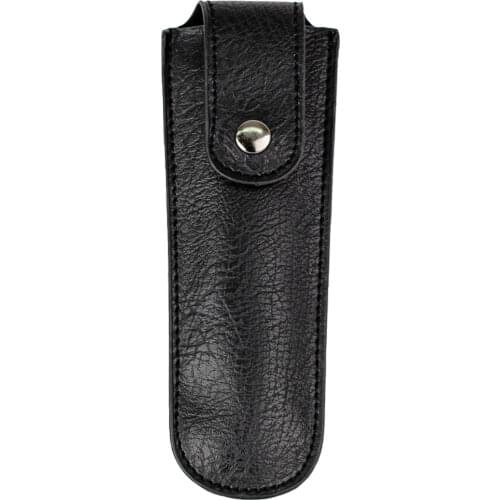 PU Leather Pouch Sheath for Straight Razor Case Holder Sheath Artificial Leather Pouch,Travel Razor Case (Razor not included)