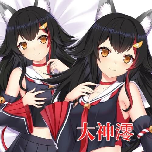 Anime Hololive YouTube Ōokami Mio Sexy Dakimakura Hugging Body Pillow Case Japanese Otaku Pillowcase Cushion Cover Gifts YM