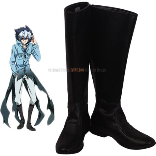 Sleepy Ash Kuro Shoes Cosplay SERVAMP Kuro Sloth Cosplay Boots Black Shoes Custom Made