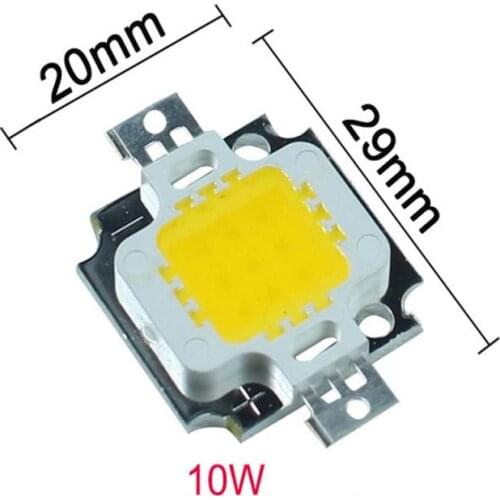 High Power Pure White COB SMD Led Beads Chip Flood Light Lamp Bead 10W 6000K 1000 - 1999 Lumens 9-12V Decoration Light Bead