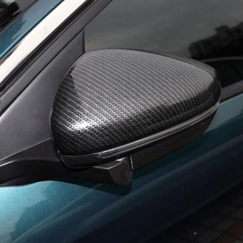 Car Styling 2PCS ABS Side Rearview Mirrors Decoration Cover Trim for Peugeot 3008 GT 2017 2018 2019 2020