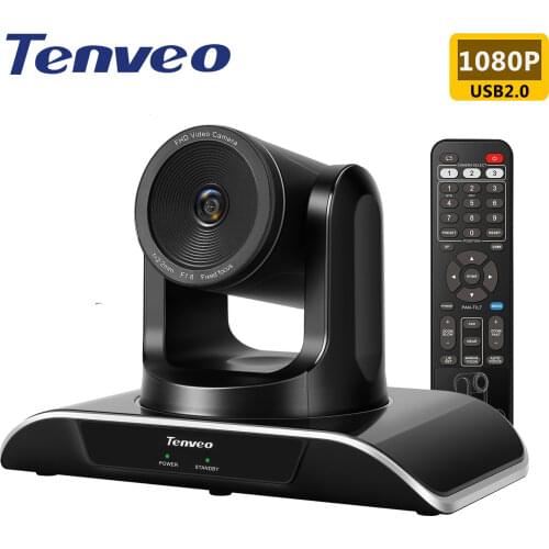 [EU Stock] FREE TAX Tenveo 1080P HD Video Conference Camera USB Plug and Play Web Camera 138° Wide-Angle Conference System Cam