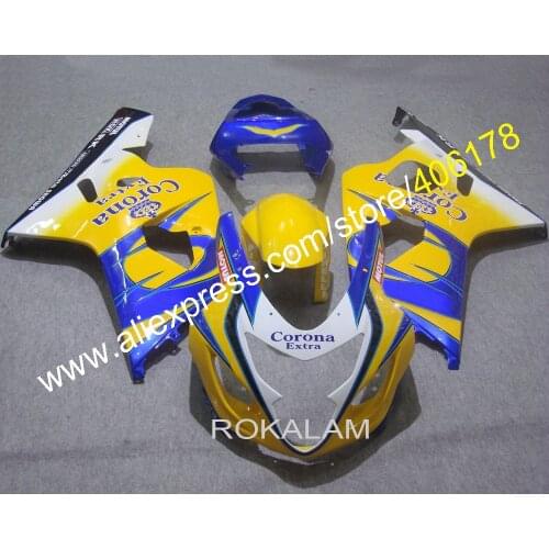 K4 04 05 Fairing Kit For Suzuki GSXR600 GSXR750 2004 2005 Yellow White Black Sport Bike Body Kits (Injection Molding)