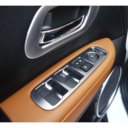 For Honda HRV HR-V VezeL LHD 2014 2015 2016 2017 2018 2019 ABS Chorme Car Interior Window Lifter Panel Sticker