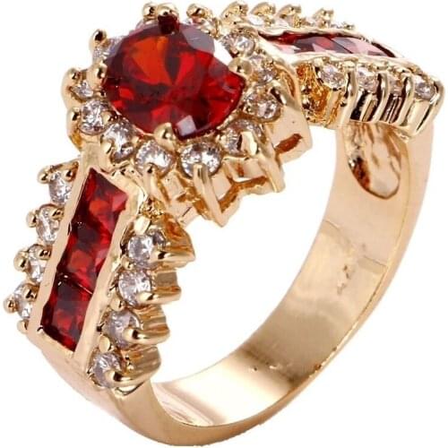 New Fashion Women Rings Wedding Crystal Cubic Charms Bridal Engagement Rings For Woman Girls Jewelry