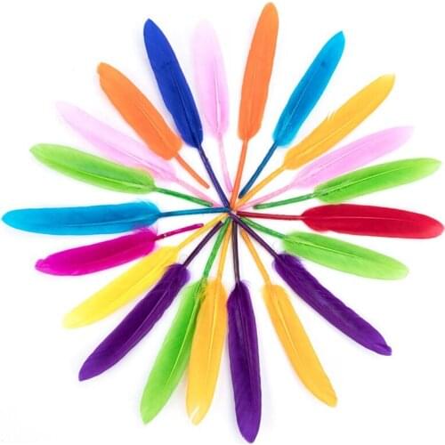 Wholesale 100Pcs/Lot Duck Feathers for Crafts 10-15CM/4-6" White Goose Feathers for Jewelry Making Wedding Decoration Plumes