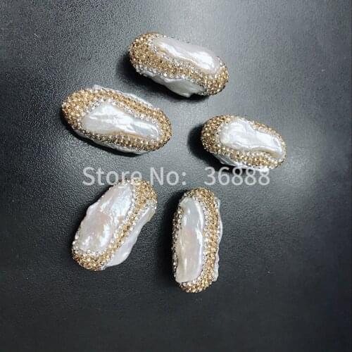 Natural freshwater buses, Rock, pearl, geometrically irregular beads, handmade jewelry, gifts, holiday gifts