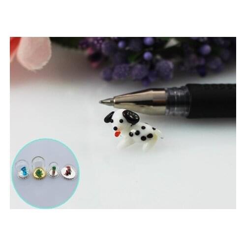 30pcs 15x11MM Spotted Dog For Jewelry Necklace Making,Wishing bottle findings,glass globe terrarium,drift bottle