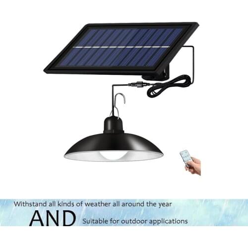 Retro Lampshade Solar Pendant Chandelier solar Outdoor Wall lamp Night light Auto ON/Off Waterproof Porch Path Street Garden Sec