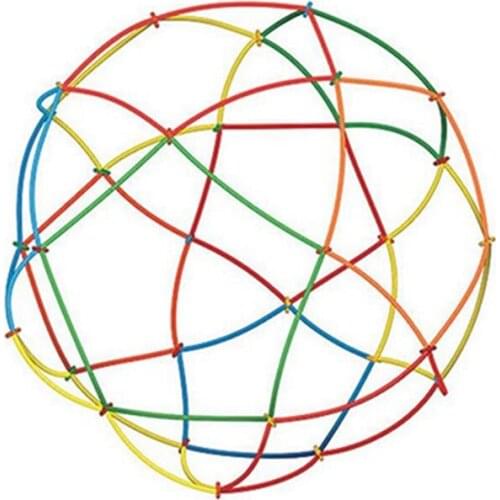 Straw Building Construction Toys Set 4D Space Building Blocks Sticks DIY Assembly Kids Educational Toys Gift