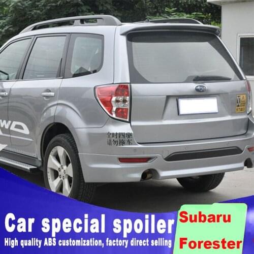 Rear window roof wing spoiler for Subaru Forester 2008 2009 2010 2011 2012 big ABS spoiler primer or white black paint Forester