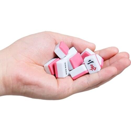 New Mini 22MM/24MM Mahjong Portable Folding Wooden Boxes Majiang Set Mah-jong Travel Table Game Entertainment Indoor Board Games