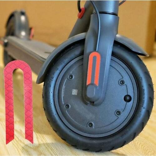 Front Rear Safety Reflective Sticker For Xiaomi M365 Electric Scooter Wheel Tyre Cover Sticker Protective Shell Stickers