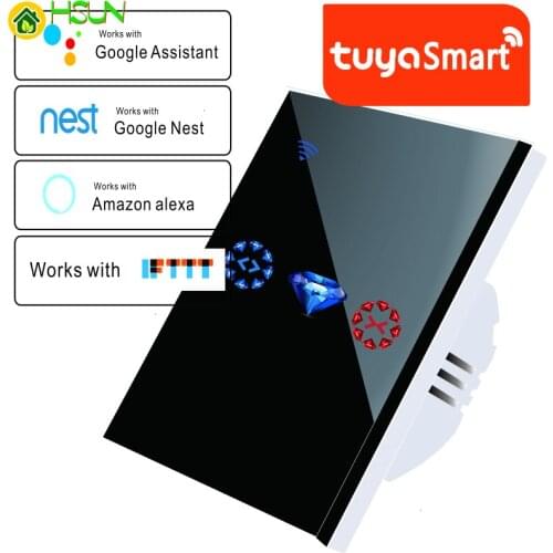 Smart Home WiFi Electrical touch Blinds curtain switch tuya APP Voice Control by Alexa Echo for Mechanical Limit Blinds Motor