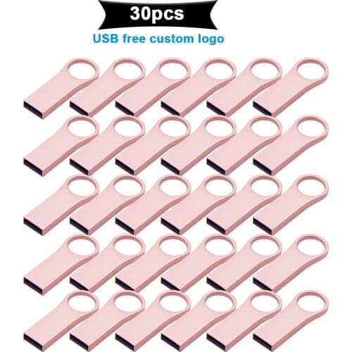30pcs/lot Custom Logo USB Flash Drive 128GB 64GB 32GB Pendrive Cle USB Flash Stick Pen Drive 3264128GB USB Stick for Photography