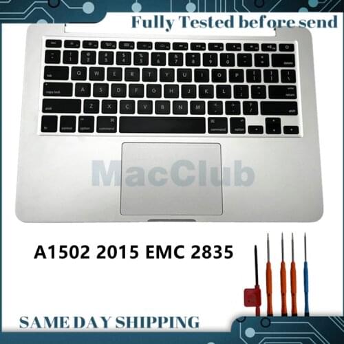 1502 2015 Top Case +US Keyboard +TrackPad +Battery Assembly For MacBook Pro 13 MF841LL/A MF839LL/A MF843LL/A EMC 2835 KEYBOARD
