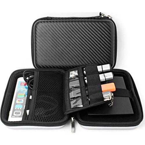 Power Bank Bag HDD Case Box for 2.5 Hard Drive Disk USB Charger Cable Organizer EVA Carry Pouch Travel Accessories Storage Case