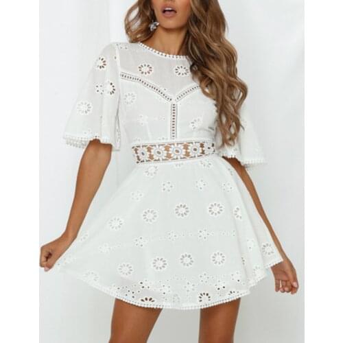 Летние платья с рукавами WALKSO China At AliExpress