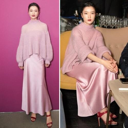 30 Momme Mulberry Silk Hip Long Skirt 100% Silk Skirt Women Fashion Elegant Half Skirt A-line Spring Summer Top Quality