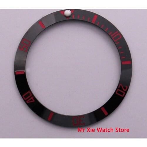 38mm ceramic bezel insert luminous dot fit 40mm watch case SUB Automatic mens watch