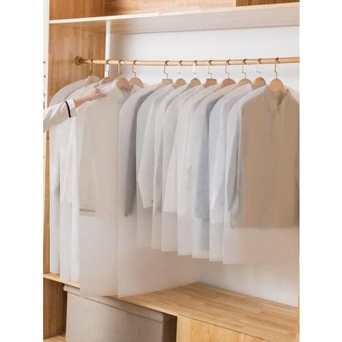 4 Size Clothes Dust Cover Dust Bag Clothes Cover Household Transparent Storage Hanging Clothes Bag Wardrobe