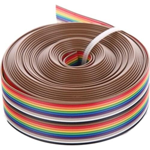 3M 20P DuPont Cable Rainbow Flat Line Support Wire Soldered Cable Connector Wire