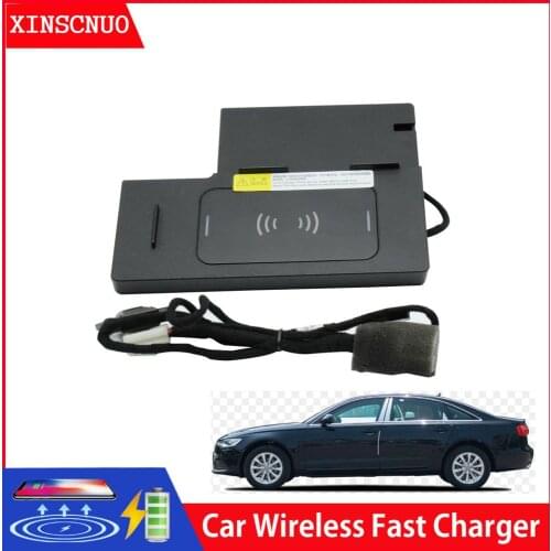 Car Accessories For Audi A6L 2016-2018 QI Wireless Charger Fast Charging Module Wireless Onboard Car Charging Pad