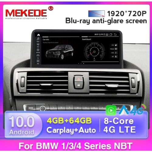 Android 10 8 Core 4GB+64GB 4G LTE Car GPS Navigation Multimedia Player for BMW 3 Series F30 F34 BMW 4 Series F32 F33 F36 F20 F21