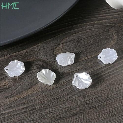ABS Imitation Pearl Shell Charm Beads For DIY Necklace Earrings Jewelry Making Handmade Hairpin Bow Flower Material Accessories