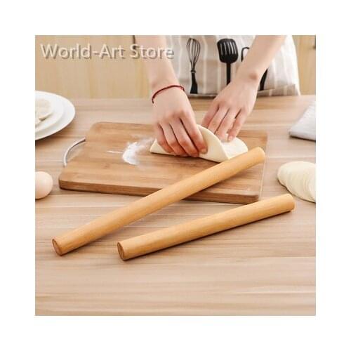 Household rolling pin, solid wood, large dumpling skin, small driving rod, rolling pin, baking tool