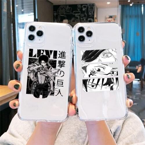 ZUIDID Cool Attack On Titan Phone Case For iphone XS MAX 12 11 Pro SE2020 8 7 6Plus X XR Japan Anime Clear Soft Back Cover Coque