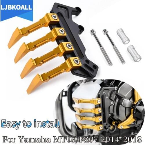 CNC Aluminum Reservoir Water Coolant Tank Guard Cover for Yamaha FZ07 MT 07 2014 2015 2016 2017 2018