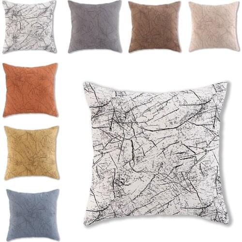 Double-Sided Embossed Throw Pillow Cover Branches Striped Pattern Technology Cloth Pillowcase Home Office Sofa Seat Cushion Case