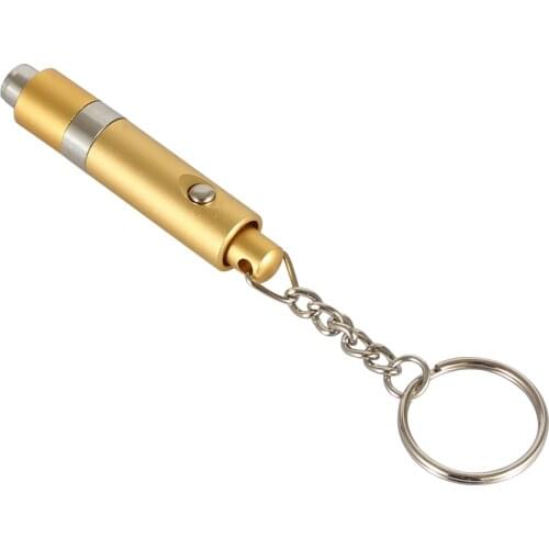 GALINER Cigar Punch Cutter Portable Cigar Draw Hole Cut Gadgets Pocket Key Chain Ring Guillotine Mini Punch Opener Silver