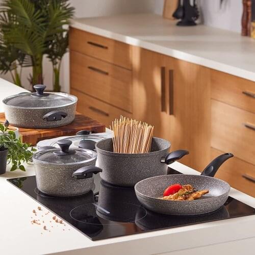 Karaca Biogranit Gray New 7 Piece Cookware Set